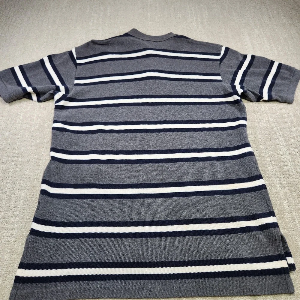 Vintage Polo Ralph Lauren Shirt Men XL Waffle Knit Heavy Cotton Polo Striped 90s